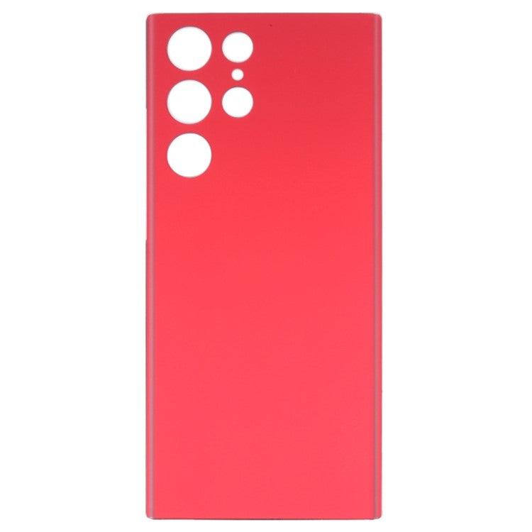For-Samsung-Galaxy-S22-Ultra-5G-S908-Battery-Housing-Cover-with-Adhesive-Sticker-Replace-Parts-(without-Logo)--Red