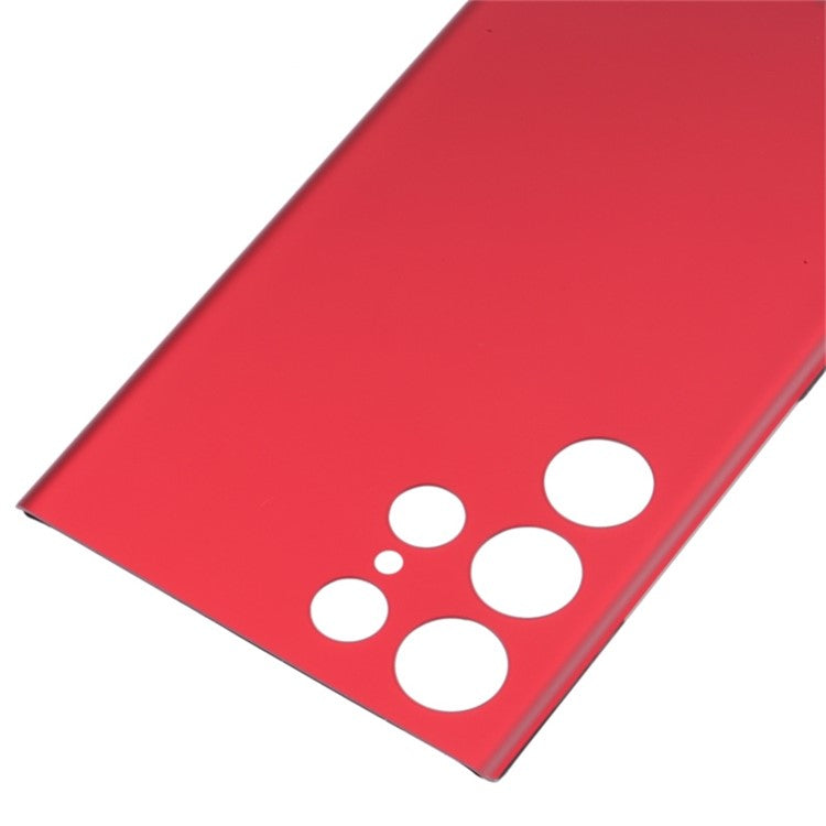 For-Samsung-Galaxy-S22-Ultra-5G-S908-Battery-Housing-Cover-with-Adhesive-Sticker-Replace-Parts-(without-Logo)--Red