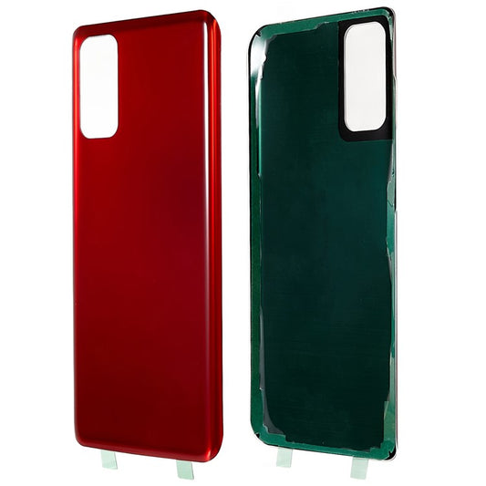 For-Samsung-Galaxy-S20-4G-G980-/-S20-5G-G981-Battery-Housing-Cover-with-Adhesive-Sticker-(without-Logo)--Red