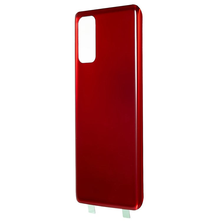 For-Samsung-Galaxy-S20-4G-G980-/-S20-5G-G981-Battery-Housing-Cover-with-Adhesive-Sticker-(without-Logo)--Red