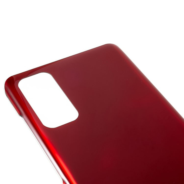 For-Samsung-Galaxy-S20-4G-G980-/-S20-5G-G981-Battery-Housing-Cover-with-Adhesive-Sticker-(without-Logo)--Red