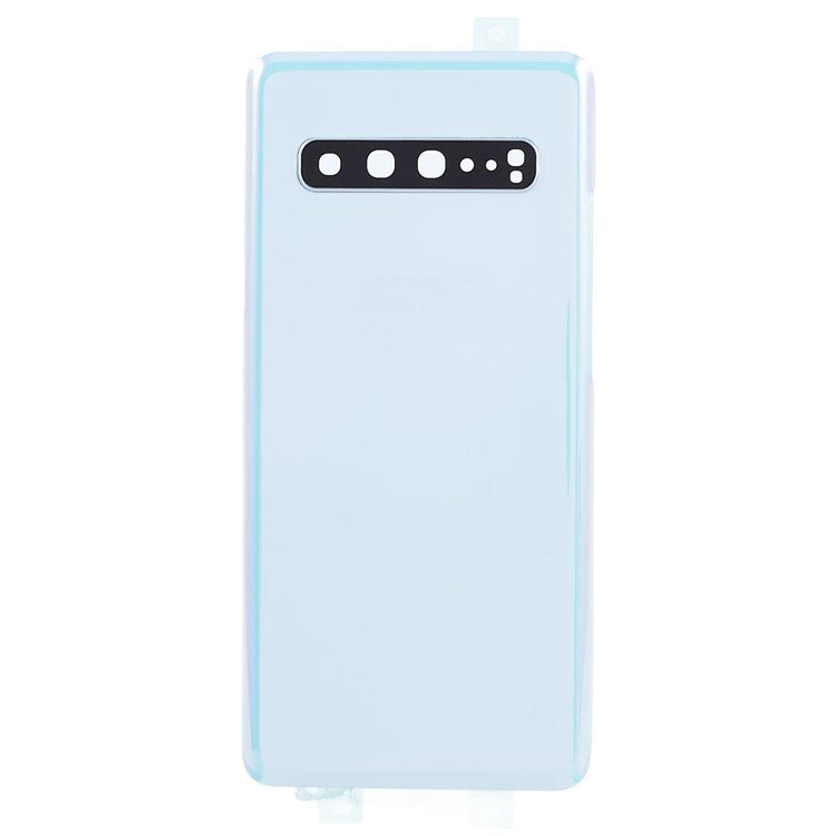 For-Samsung-Galaxy-S10-5G-G977-Battery-Housing-with-Adhesive-Sticker-+-Camera-Lens-Cover-(without-Logo)--Silver