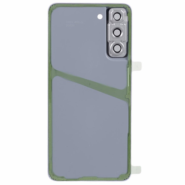 For-Samsung-Galaxy-S21-FE-5G-Battery-Housing-with-Adhesive-Sticker-+-Camera-Lens-Cover-(without-Logo)--White