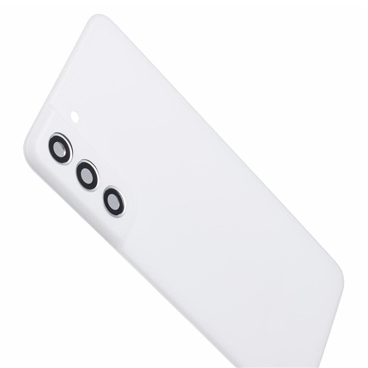For-Samsung-Galaxy-S21-FE-5G-Battery-Housing-with-Adhesive-Sticker-+-Camera-Lens-Cover-(without-Logo)--White