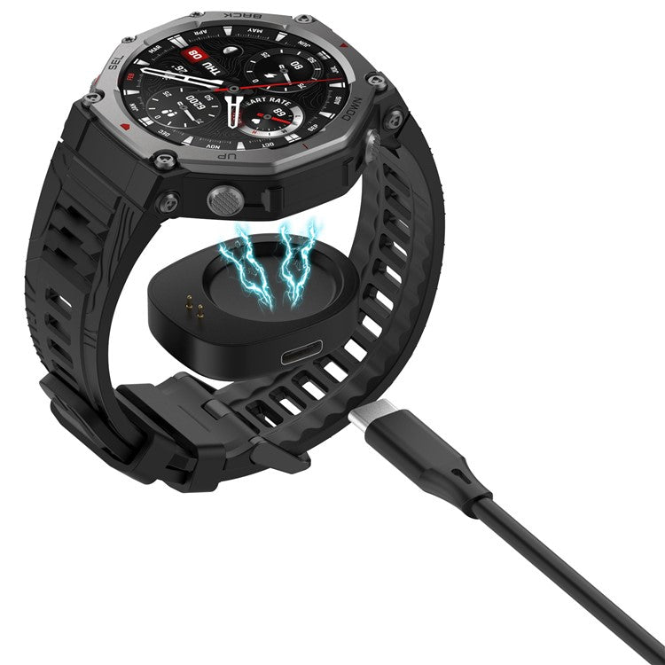 Charging Adapter for Huami Amazfit T-Rex 3 (A2322) / Balance (A2286) USB-C Smart Watch Magnetic Charger