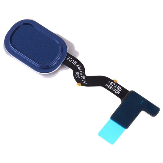 For-Samsung-Galaxy-A6-(2018)-A600-/-A6+-(2018)-A605-/-J8-(2018)-J810-/-J6-(2018)-J600-OEM-Home-Key-Fingerprint-Button-Flex-Cable-Part-(without-Logo)--Blue