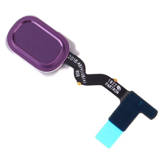 For-Samsung-Galaxy-A6-(2018)-A600-/-A6+-(2018)-A605-/-J8-(2018)-J810-/-J6-(2018)-J600-OEM-Home-Key-Fingerprint-Button-Flex-Cable-Part-(without-Logo)--Purple