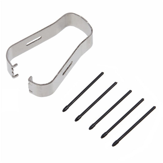 For-Samsung-Galaxy-Note-8-N950-/-Note9-N960-5Pcs-Touch-Stylus-Tips-Nibs-with-Metal-Clip-(Without-Logo)--Black