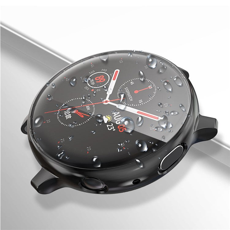 HAT PRINCE All-round Protective Electroplating TPU Watch Case for Samsung Galaxy Watch Active2 44mm - Black