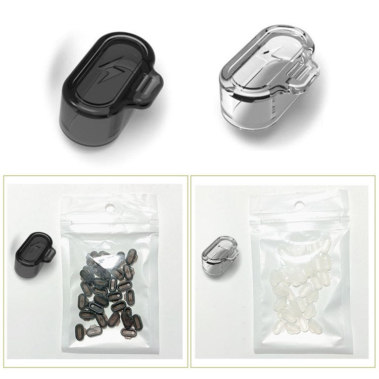1Pc For Garmin Forerunner 955 / 255 / 255S / Vivosmart 5 Anti-Dust Plug Watch Charging Port Clear Silicone Cover - Transparent