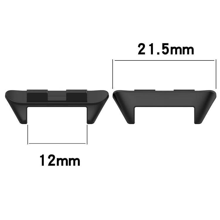 1 Pair For Honor Band 9 Stainless Steel Wrist Strap Connector Watch Band Adapter - Black