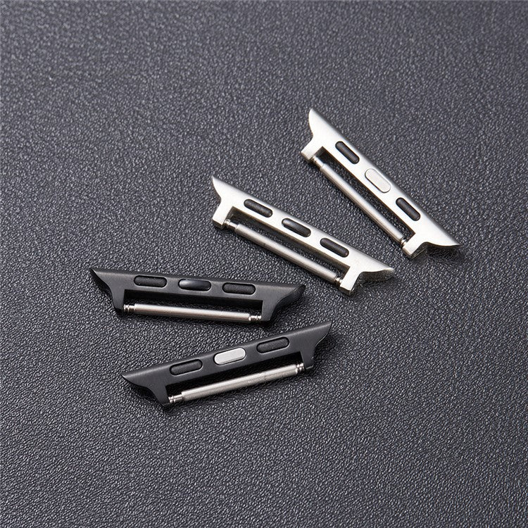 1 Pair 22mm Watch Band Connector for Apple Ultra 2 Ultra 49mm / 9 8 7 45mm / 6 5 4 SE (2023) SE (2022) SE 44mm / 3 2 1 42mm - Black