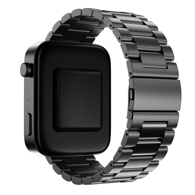 18mm Stainless Steel Smart Watch Replacement Strap for Xiaomi Mi Watch - Black