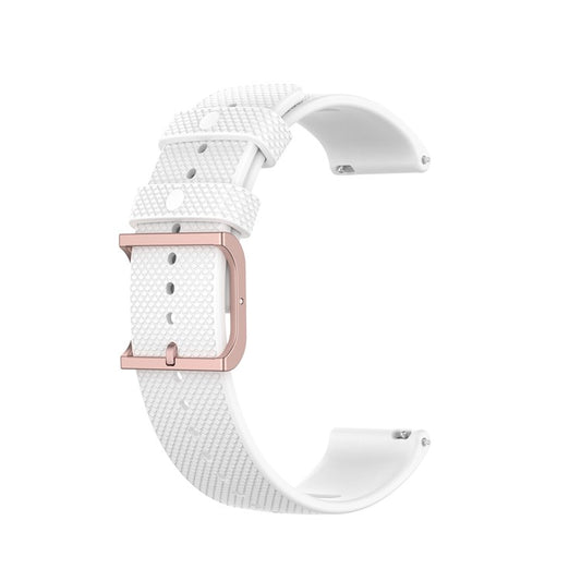 22mm Dotted Silicone Silicone Smart Watch Strap Universal for POLAR Grit X/POLAR Vantage M - White
