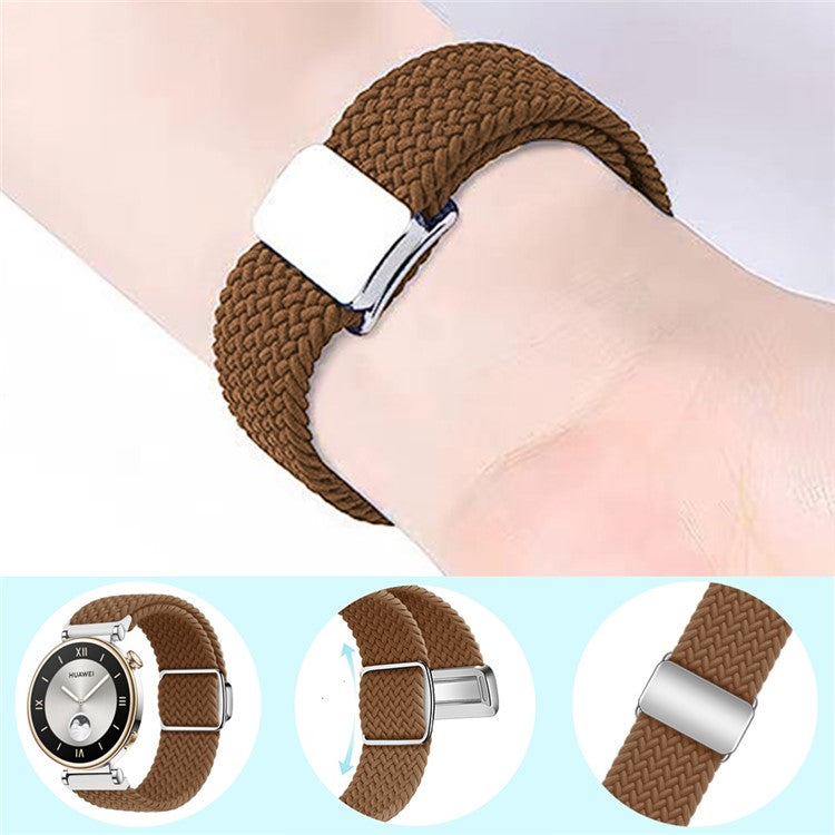 For Xiaomi Smart Band 8 Pro / Redmi Watch 4 Strap Magnetic Buckle Woven Loop Watch Band - Rock Cyan