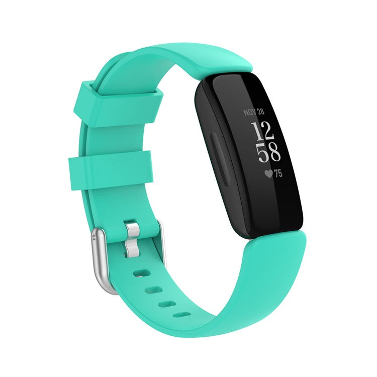 For Fitbit Inspire 2 TPE Smart Watch Replacement Strap [Size: S] - Cyan