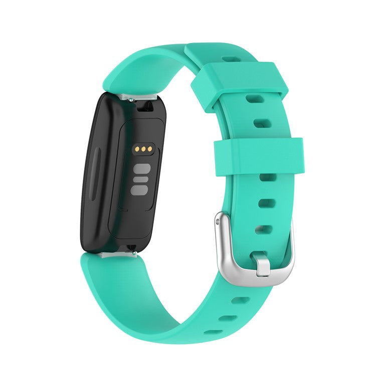 For Fitbit Inspire 2 TPE Smart Watch Replacement Strap [Size: S] - Cyan
