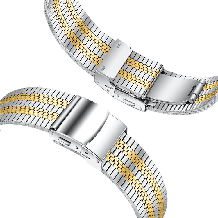 For Huawei Watch GT 2e Watch Strap Stainless Steel Replacement Band - Silver / Gold