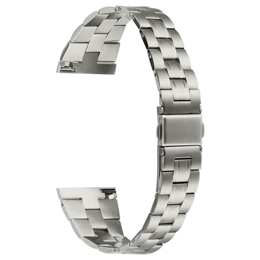 For Huami Amazfit 2 Stratos Watch Band Stainless Steel Three-Beads Replacement Strap - Titanium