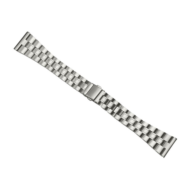 For Huami Amazfit 2 Stratos Watch Band Stainless Steel Three-Beads Replacement Strap - Titanium