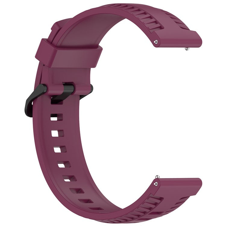 For Huawei Watch 4 / 4 Pro / GT 4 46mm Silicone Watch Strap 22mm Tire Texture Wrist Band - Wine Red