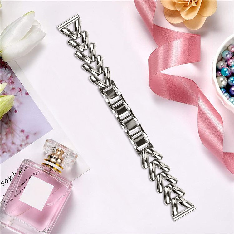 Zinc Alloy Watch Band for Huami Amazfit GTS 3 Twisted Metal Watch Strap Replacement - Starlight