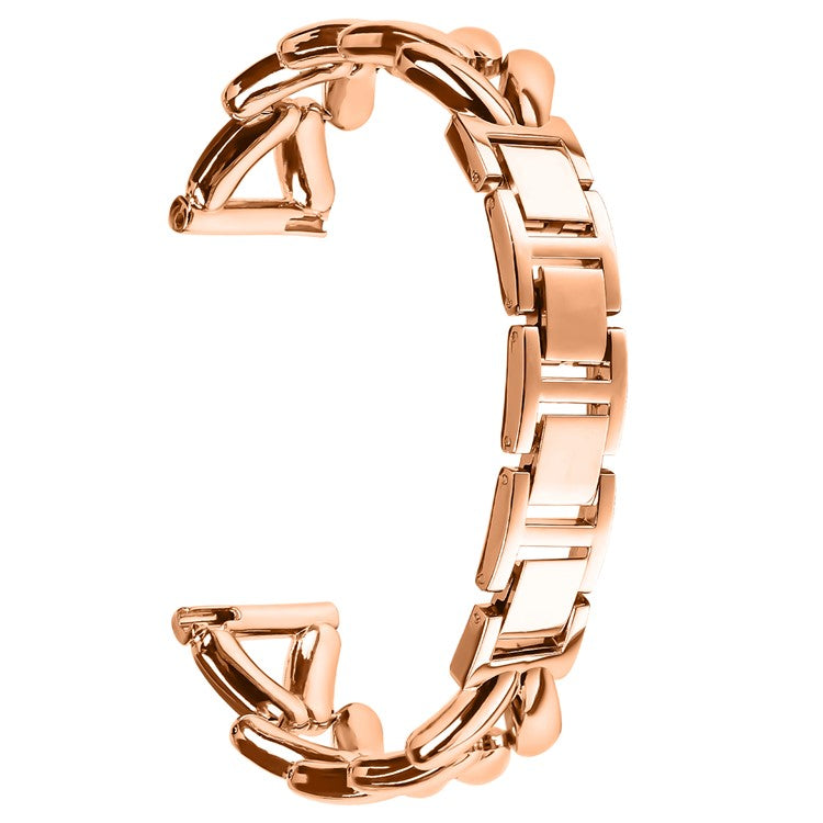 Zinc Alloy Watch Band for Verizon GizmoWatch 2 Twisted Metal Watch Strap Replacement - Rose Gold