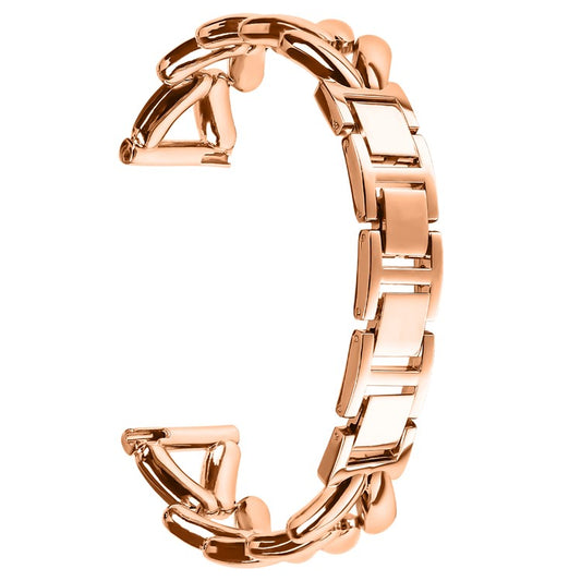 Zinc Alloy Watch Band for Verizon GizmoWatch 2 Twisted Metal Watch Strap Replacement - Rose Gold