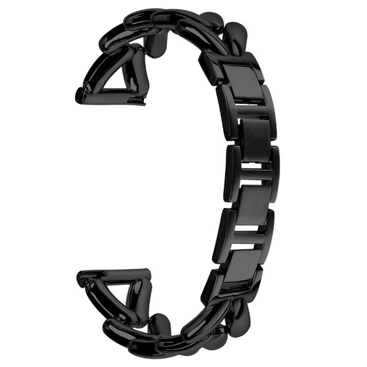 Zinc Alloy Watch Band for Verizon Gizmo Watch 1 Twisted Metal Watch Strap Replacement - Black