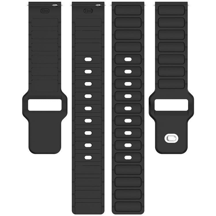 Silicone Strap for Samsung Galaxy Watch3 45mm / Galaxy Watch 46mm / Gear S3 Classic Universal 22mm Watch Band - White