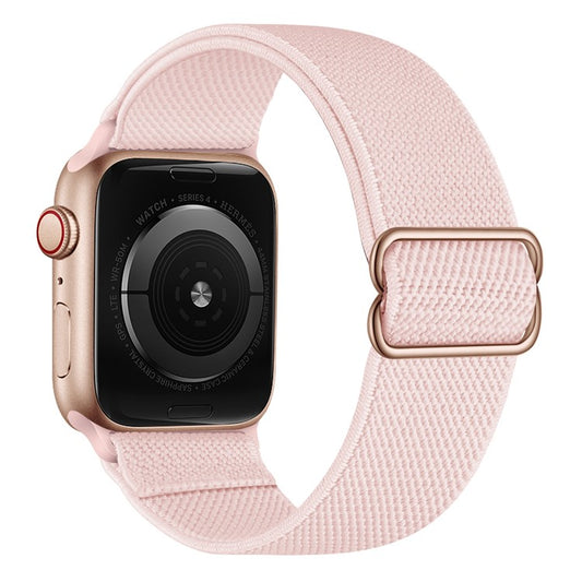 Adjustable Braided Polyester Nylon Watch Band Strap for Apple Watch Series 10 Ultra 9 8 7 SE SE 6 5 4  3 2 1 46mm 49mm 45mm 44mm 42mm - Beige