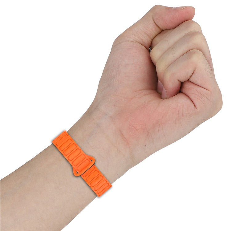12mm Magnetic Watch Band Silicone Strap Compatible with 12mm Metal Frame / Connectors - Milk Tea White