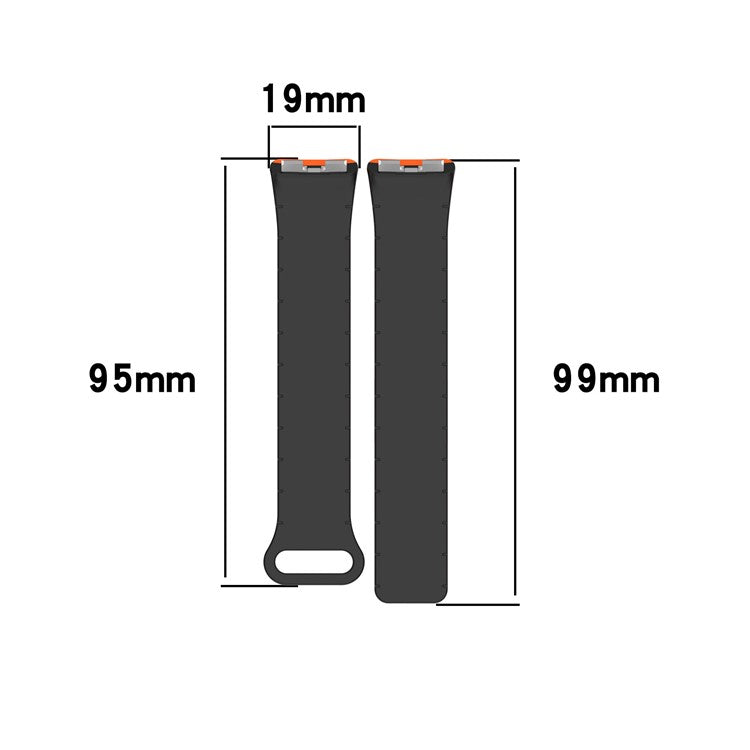 Silicone Watch Band for Huawei Band 10 NFC / 10 / 9 NFC / 9 / 8 NFC / 8 Replacement Magnetic Wrist Strap - Pink+Starlight