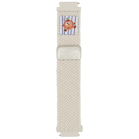 20mm Nylon Strap for Samsung Galaxy Watch6 Classic / 6 / 5 Pro Little Monsters Decor Braided Watch Band - Starlight