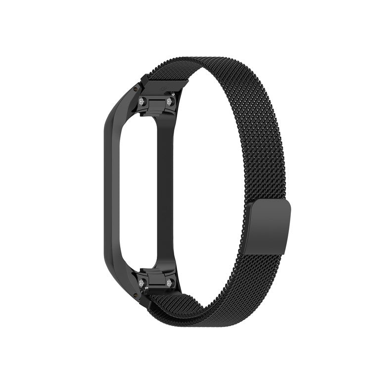 Stainless Steel Smartwatch Strap Replace Milanese Watch Band for Samsung Galaxy Fit 2 SM-R220 - Black