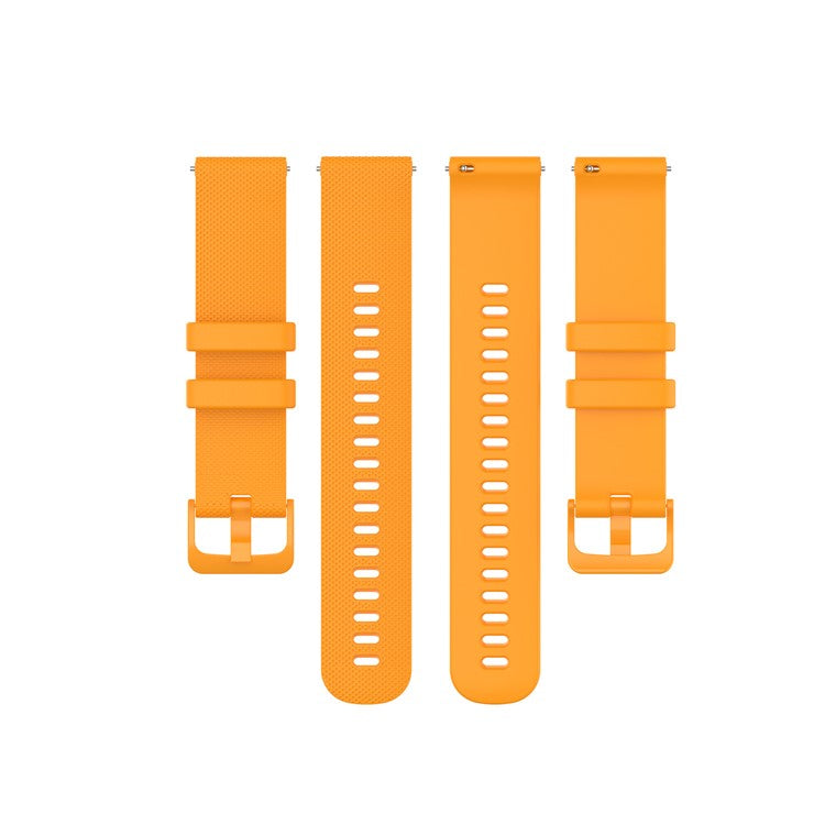 Replacement Silicone Smart Watch Band Adjustable Wrist Strap 20mm for Samsung Galaxy Watch4 Classic 46mm 42mm/Galaxy Watch4 44mm 40mm/Galaxy Watch 42mm/Garmin Vivoactive 3 - Yellow