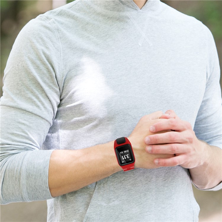 Silicone Watchband Replacement Wrist Strap for TomTom Spark/Runner 3/2 - Purple