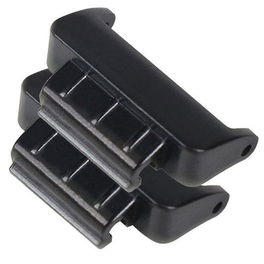 1 Pair 14mm Stainless Steel Watch Strap Band Connector Adapter for Fitbit Inspire/Fitbit Inspire HR - Black