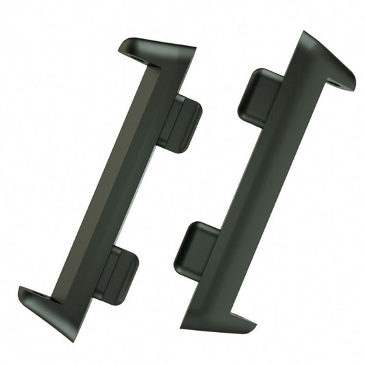 1 Pair 22mm Watch Strap Band Stainless Steel Connector Adapter Replacement for Oppo Watch 2 46mm/Oppo Watch 46mm - Black