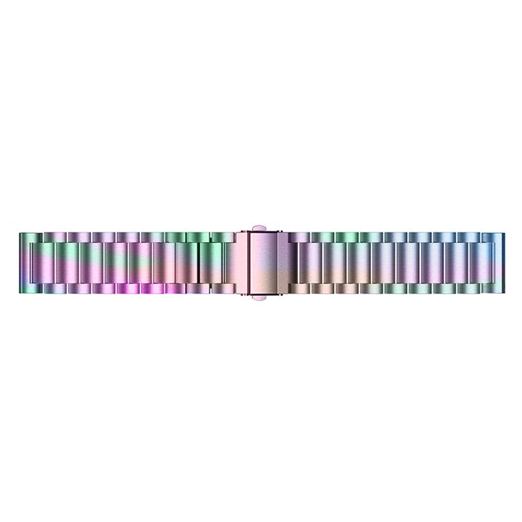 20mm Quick Release Watchband for Garmin Vivomove Luxe/Garminmove Luxe Stainless Steel Watch Strap with Folding Clasp - Colorful