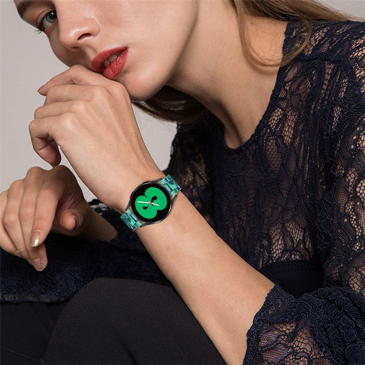 20mm Resin Watch Band for Huawei Watch 2/Watch GT 2 42mm, Stainless Steel Buckle Replacement Strap - Matte Blackish Green