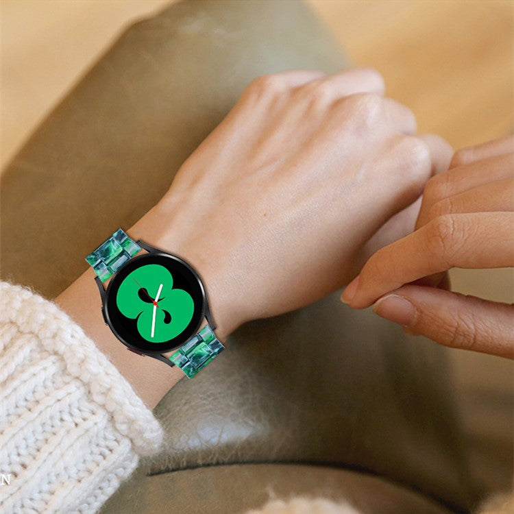 20mm Resin Watch Band for Huawei Watch 2/Watch GT 2 42mm, Stainless Steel Buckle Replacement Strap - Matte Blackish Green