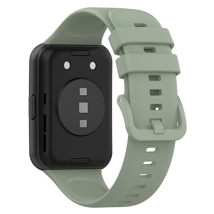 For Huawei Watch Fit 2 / Fit 2 Active / Classic / Elegant Silicone Watch Strap Soft Sport Replacement Watch Band - Light Green