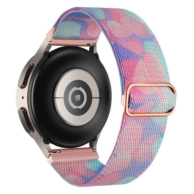 Pattern Watch Band for Coros Apex Pro / Apex 46mm , 22mm Nylon Braided Strap Replacement - Aqueous Fluid