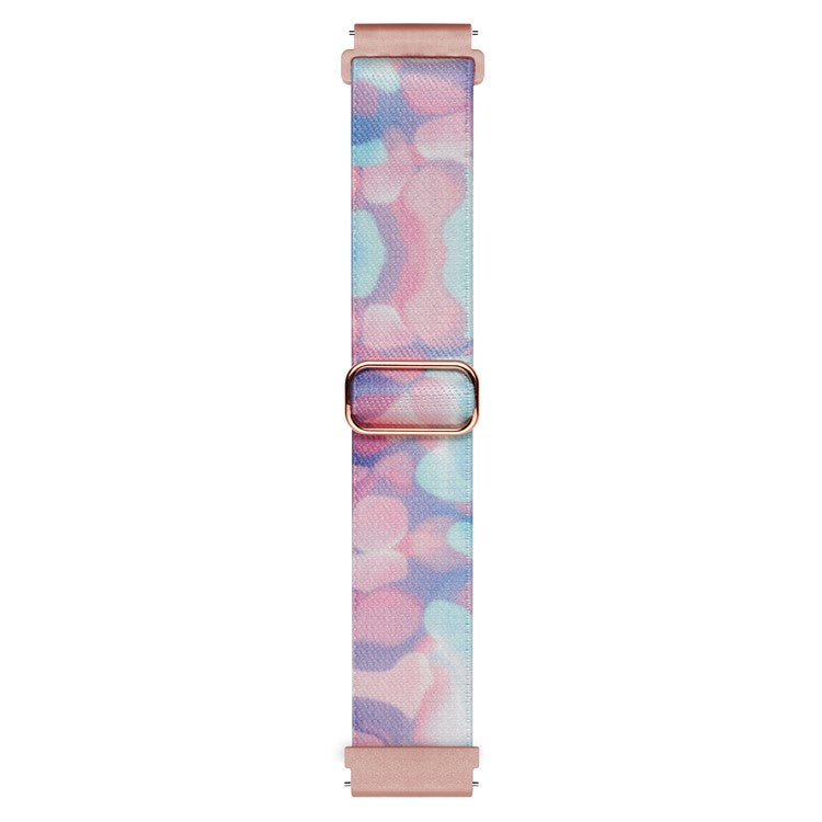 Pattern Watch Band for Coros Apex Pro / Apex 46mm , 22mm Nylon Braided Strap Replacement - Aqueous Fluid