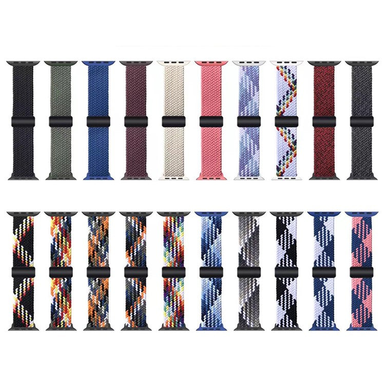 For Apple Watch 10 46mm / Ultra 2 / Ultra 49mm / 9 8 7 45mm / SE (2023) SE (2022) SE 6 5 4 44mm / 3 2 1 42mm Nylon Wristband Bracelet - Purple