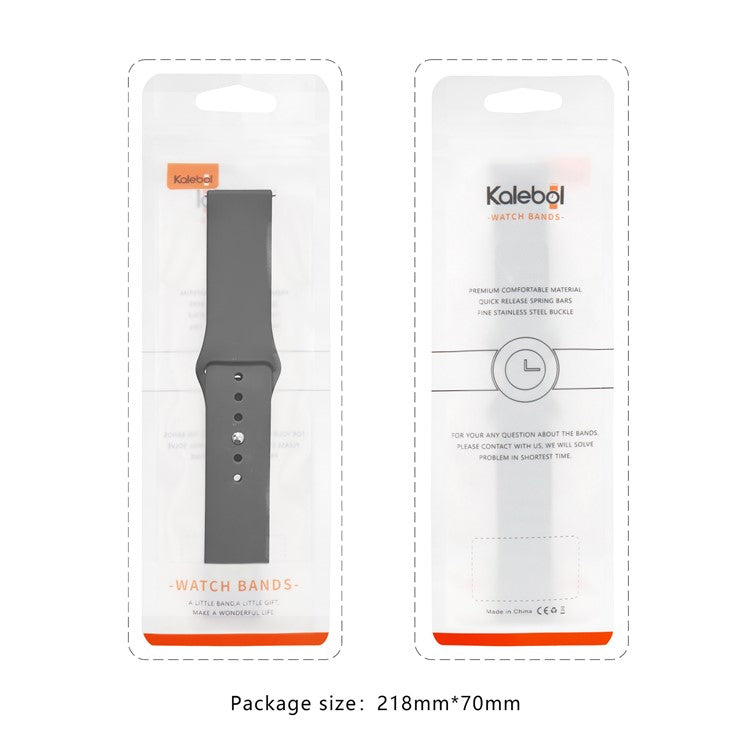 KALEBOL For Apple Watch 10 46mm / Ultra 2 / Ultra 49mm / 9 8 7 45mm / SE (2023) SE (2022) SE 6 5 4 44mm / 3 2 1 42mm Silicone Watch Straps, Size: S / M - Green