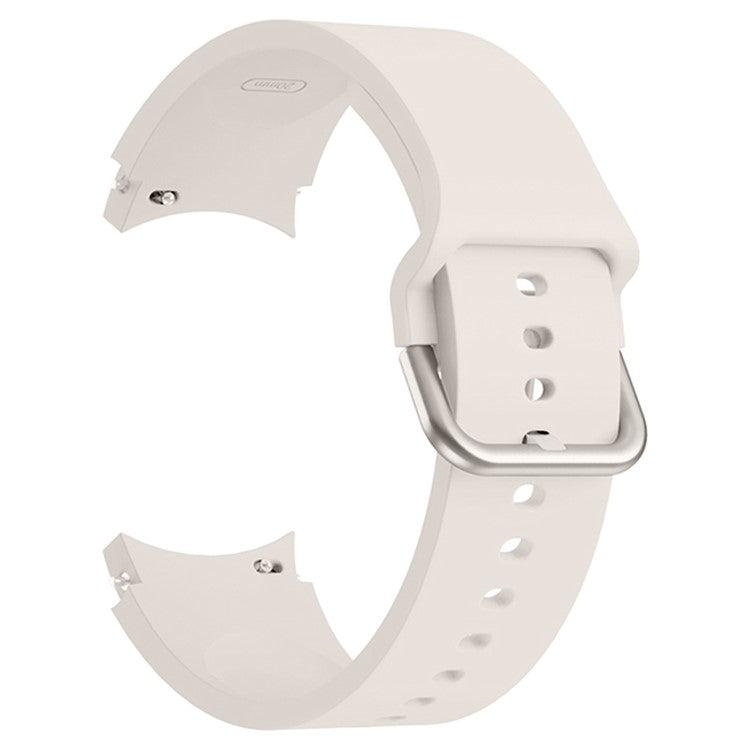 KALEBOL For Samsung Galaxy Watch FE 40mm / Watch4 / Watch 5 / Watch6 Silicone Watch Bands Waterproof Soft Strap - Starlight