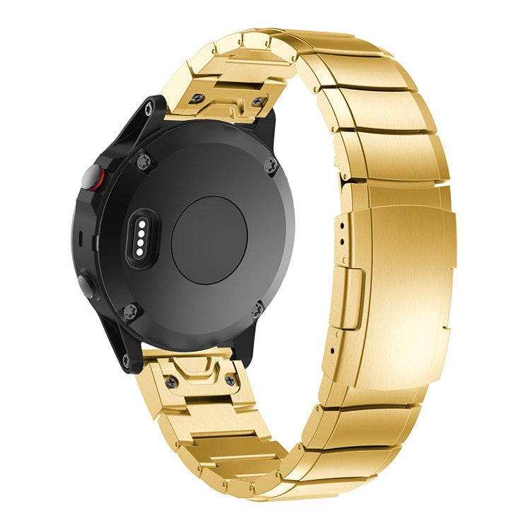 KALEBOL KLB-YZBXG-001 For Garmin Fenix 7S / 7S Pro Watch Strap 20mm Stainless Steel Watch Band - Gold
