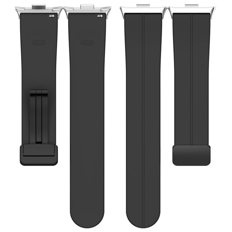 For Xiaomi Redmi Watch 4 / Smart Band 9 Pro / 8 Pro Silicone Strap Replacement Wrist Band with Folding Buckle - Starlight